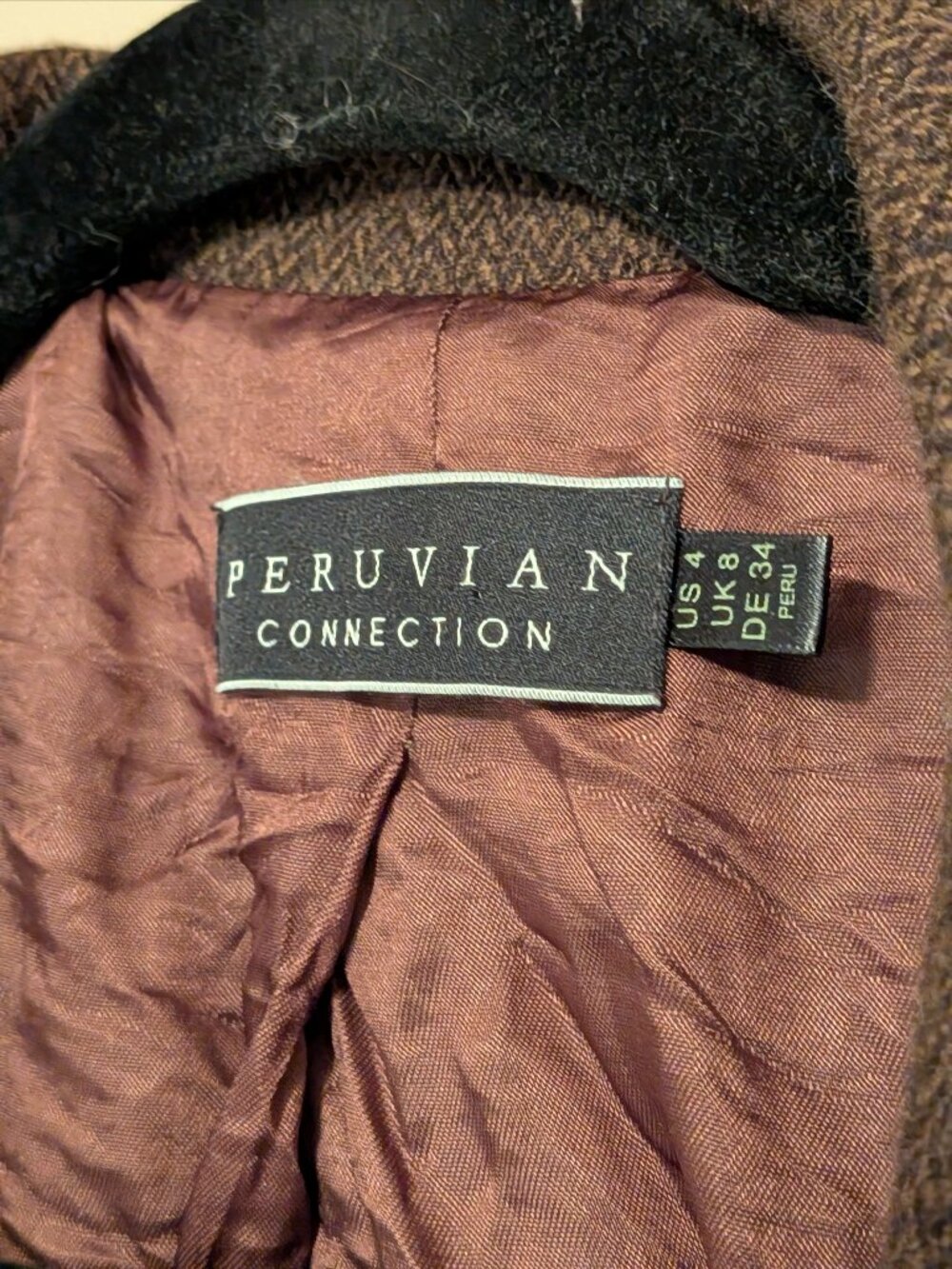 Brown Peruvian Connection Suit Jacket - Picture 3 of 5